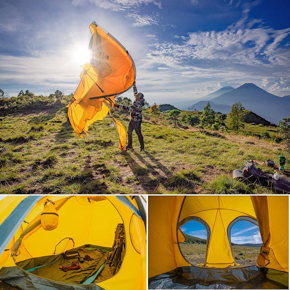 Amazon | GEERTOP テント 1人用 冬用 軽量 コンパクト 防水 登山